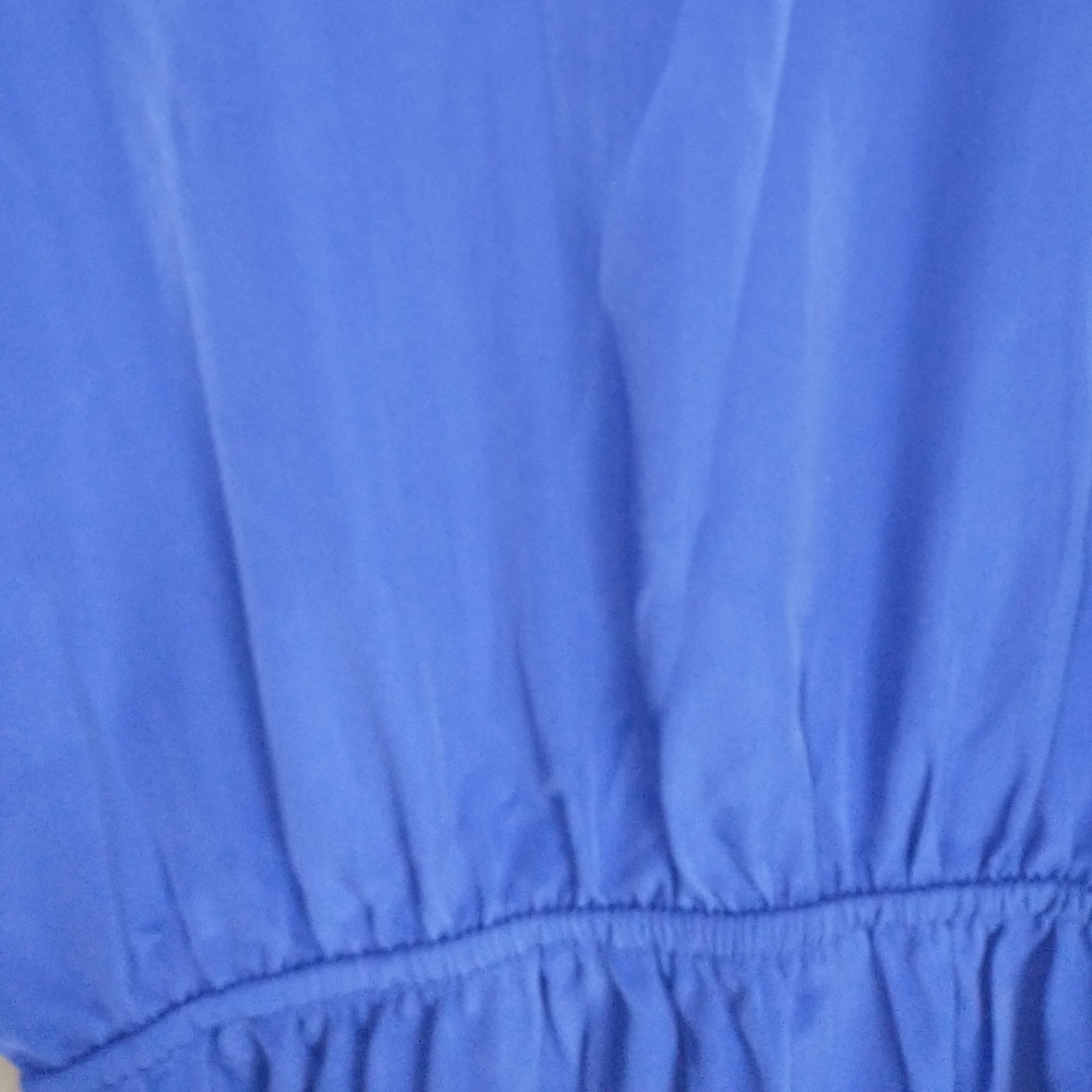 Women's Royal blue polyester dress - Picture 7 of 10